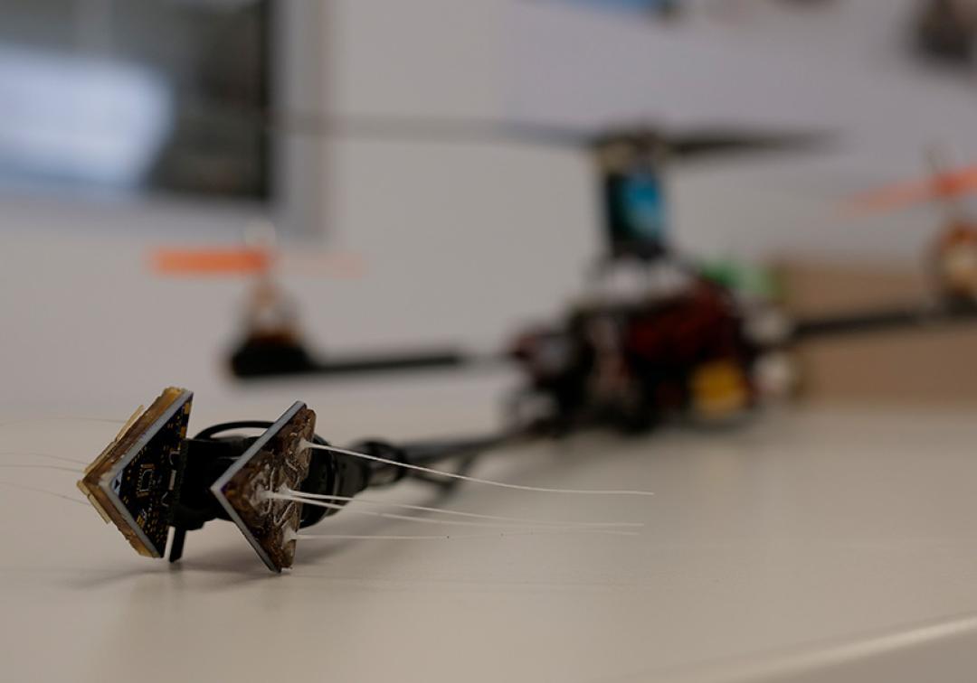Mechanical attachment for a drone.