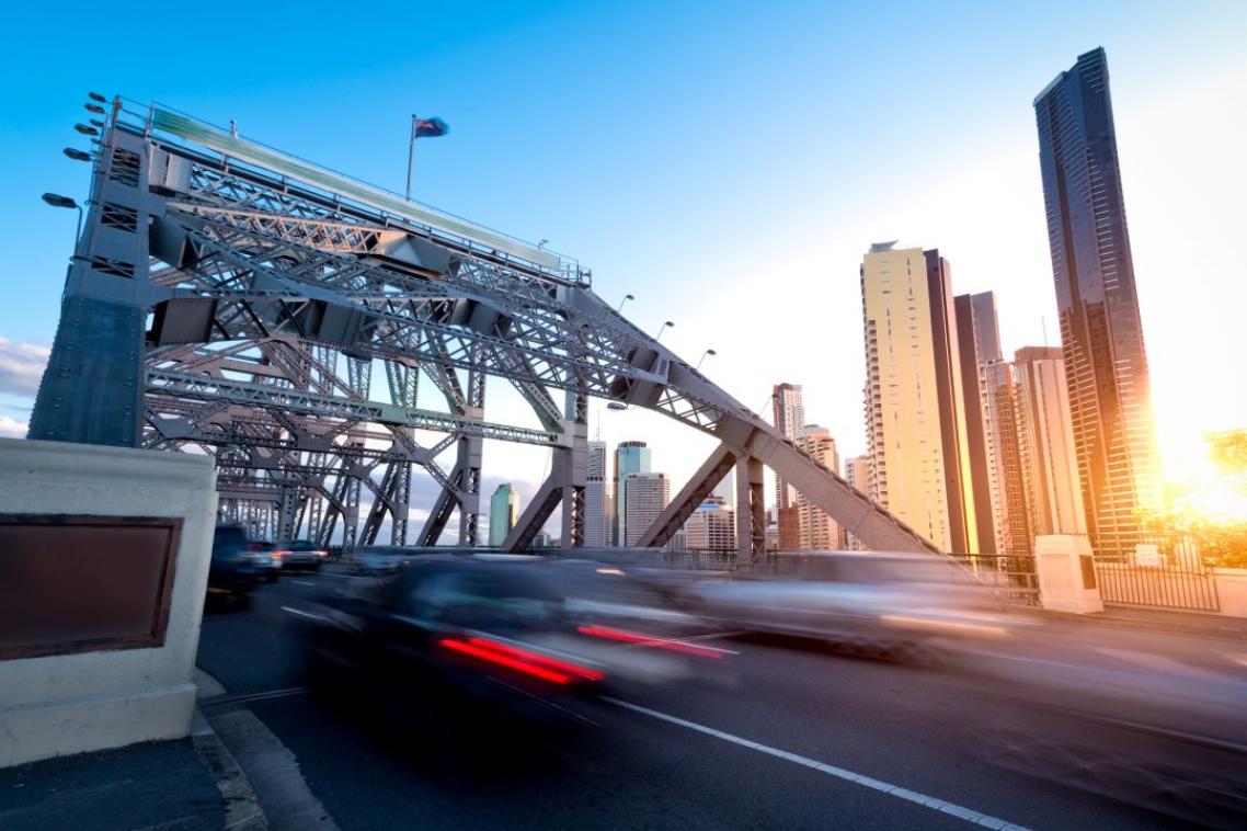 Cars on Brisbane's Story Bridge